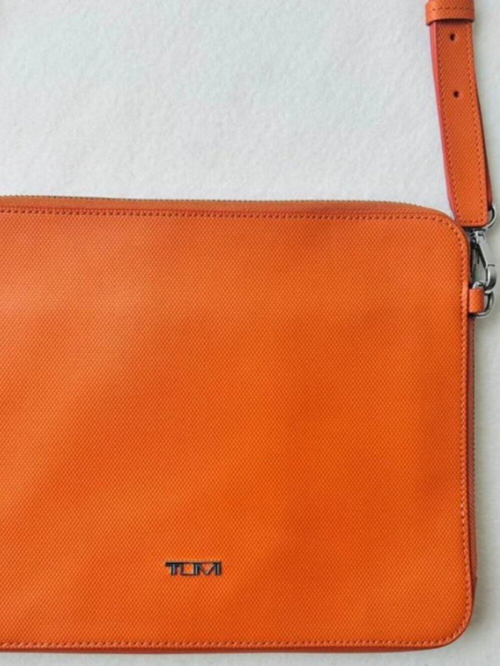 Tumi Prism Slim Zip Top Leather Crossbody/ Tablet  bag